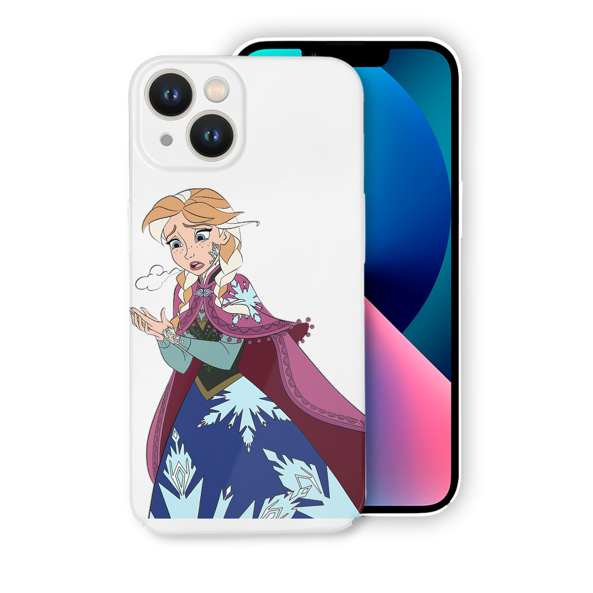 （画像用） アナと雪の女王 アンナ エルサ Frozen Anna Elsa 【iPhone 14シリーズ対応】ハードケース